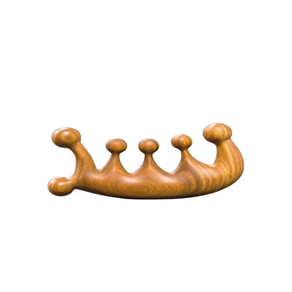 BAWHO Green Sandalwood Massage Comb Large Wide Tooth Curling Comb 1Pcs