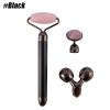 BAWHO 3 in 1 Powder Crystal Jade Stick Massage Stick Face Shaping Massage Eye Cream Stick 3D Roller Home Beauty Salon Stick 1Pcs (Color : Black) view 2