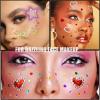 Body Glitter Face Glitter Gel with Self Adhesive Face Heart Star Stickers view 4