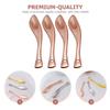 Housoutil 8 Pcs Face Cream Scoop Eye Cream Scoop Spoons Silverware Containers with Lids Accessories Palettes Mini Spoons Makeup Spatula Lash Extension Kit Rose Gold Metal view 2