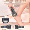 AdamPark Electric Callus Remover for Feet,Rechargeable & Waterproof Pedi File, 2-in-1 Wet/Dry Foot Scrubber for Hard Cracked Dead Skin, Portable Pedicure Tool with Professional Grinding Heads view 2