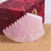 BAWHO Natural Stone Lifting Tool Rose Quartz Sawtooth Gua Sha Scraper Face Beauty Body Scraping Muscle Relaxation Massage Board 1Pcs view 3
