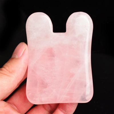 BAWHO Face Massager Gua Sha Rose Quartz Jade Guasha Stone for Chin Neck Face Lifting Wrinkle Remover Skin Detox Beauty Care 1Pcs (Color : U)