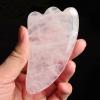 BAWHO Face Massager Gua Sha Rose Quartz Jade Guasha Stone for Chin Neck Face Lifting Wrinkle Remover Skin Detox Beauty Care 1Pcs (Color : U) view 2