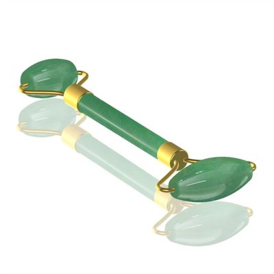 BAWHO Crystal Roller and Portable Gourd Set for Massage Green Jade Roller Natural Adventure Stone Beauty Accessory 1Pcs (Color : Type D)
