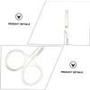 HAKIDZEL 4pcs Facial Grooming Scissors Set for Nose Hair Eyebrow Beard Trimming Stainless Steel Rounded Tip Scissors for Men Women Ergonomic view 3