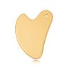 BAWHO Gouache Massage Gua Sha Tool Face Lift Anti-Aging Skin Tightening Cooling Metal Contour Reduce Puffiness 1Pcs (Color : Gold) view 1