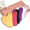 BAWHO Gouache Massage Gua Sha Tool Face Lift Anti-Aging Skin Tightening Cooling Metal Contour Reduce Puffiness 1Pcs (Color : Gold) view 3