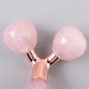 BAWHO 3D Rose Quartz Face Roller Natural Jade Stone Beauty Massage Tool Face Thin Lift Remove Wrinkles Spa Relax Face Massager 1Pcs view 4