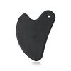 BAWHO Gouache Massage Gua Sha Tool Face Lift Anti-Aging Skin Tightening Cooling Metal Contour Reduce Puffiness 1Pcs (Color : Black) view 1
