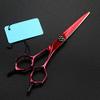SKipdr Barber Scissors Hair Cutting Scissors, 6 Inch Professional 440c 9cr Wine Red Cut Hair Scissors Cutting Barber Haircut Thinning Shears Hairdressing Scissors Set, Q view 4