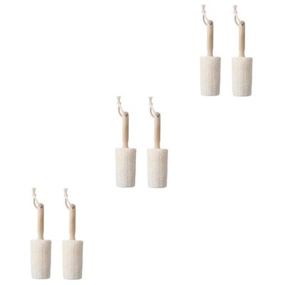 DOITOOL 6pcs Eco-Friendly Scrubber Bath Body Brush Exfoliating Loofah Brush for Shower Back Cleaning