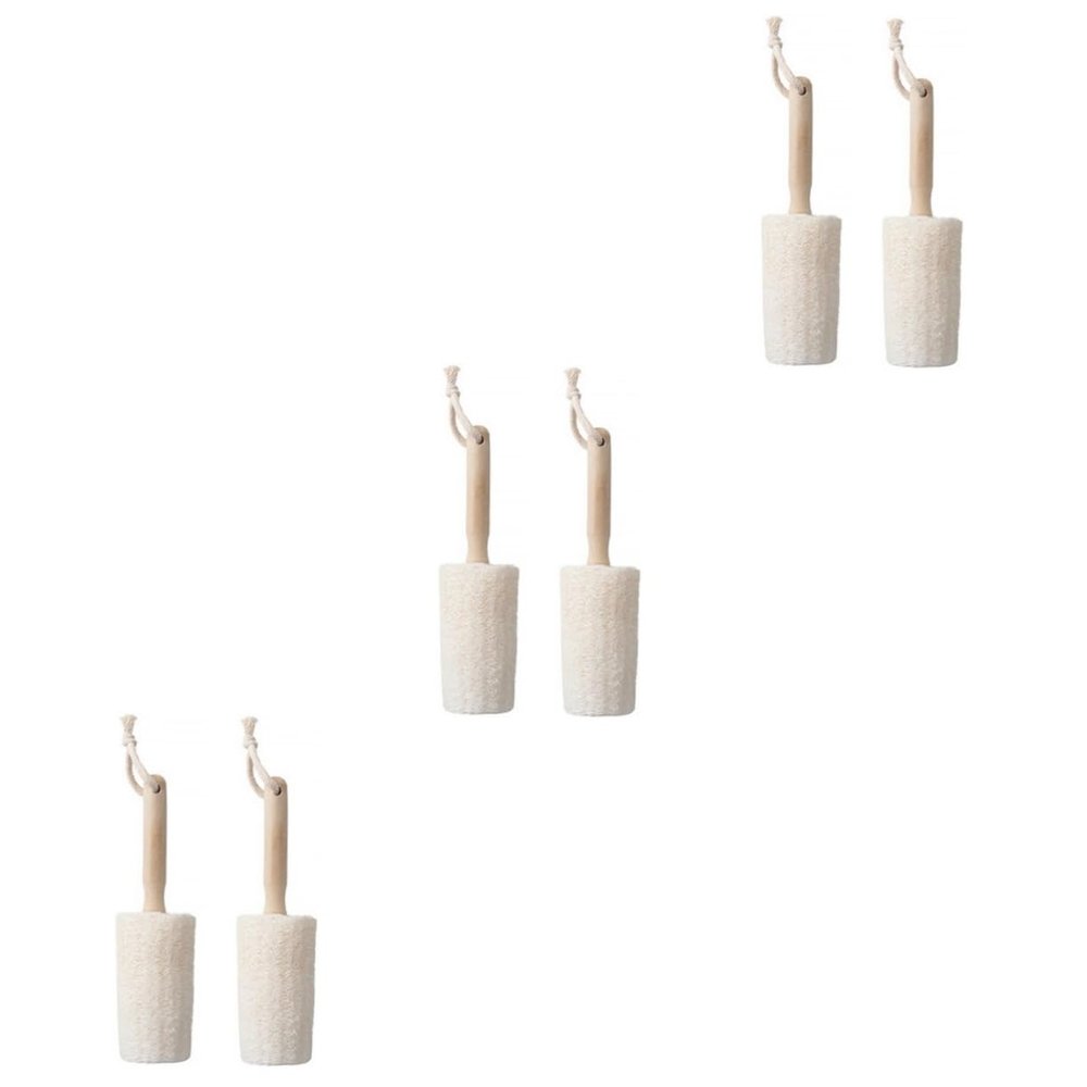DOITOOL 6pcs Eco-Friendly Scrubber Bath Body Brush Exfoliating Loofah Brush for Shower Back Cleaning