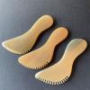 BAWHO Face Eye Lifting Spa Massage Tool Natural Horn Sawtooth Gua Sha Board Scraping Plate Wrinkle Remover Acupuncture Therapy Scraper 1Pcs view 3