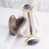 BAWHO Jade Roller Gua Sha Massage Set Natural Agate Gouache Stone Board Anti Aging Face Massager Skin Beauty Care Lifting Tool 1Set view 1