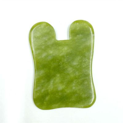 BAWHO Jade Stone Gua Sha Scraper Massage Board Face Massager Natural Gouache Healing Stone for Skin Lifting Detox Beauty Care 1Pcs (Color : U Shape)