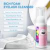 Buqikma Lash Shampoo Kit - Eyelash Extension Cleanser for Extensions 60ML with Rechargeable Handheld Lash Fan Dryer Mascara Brush Rinse Bottle Makeup Cleansing Foam for Lash Care view 2