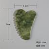 BAWHO Sawtooth Gua Sha Massage Tools Jade Stone Gouache Scraper for Body Meridian Scraping Face Lifting Slimming Skin Detox Beauty 1Pcs (Color : Dark Green) view 2