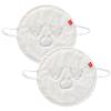 2pcs Reusable Face Towel Mask Anti Aging Facial Steamer Coral Fleece Moisturizing Masks Cold Hot Skin Care Spa Towels for Women Girls Gift White view 1