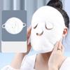 2pcs Reusable Face Towel Mask Anti Aging Facial Steamer Coral Fleece Moisturizing Masks Cold Hot Skin Care Spa Towels for Women Girls Gift White view 2
