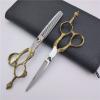 Barber Scissors Hair Cutting Scissors, 6 Inch Professional 440c Steel Blue Sapphire Hair Scissors Cutting Barber Haircut Thinning Shears Hairdresser Scissors Set view 1