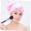 DOITOOL 3pcs Ultra Absorbent Dry Hair Hat for Women Quick Drying Bowknot Shower Wrap Caps Random Colors for Long Hair Reduces Blow Drying view 4