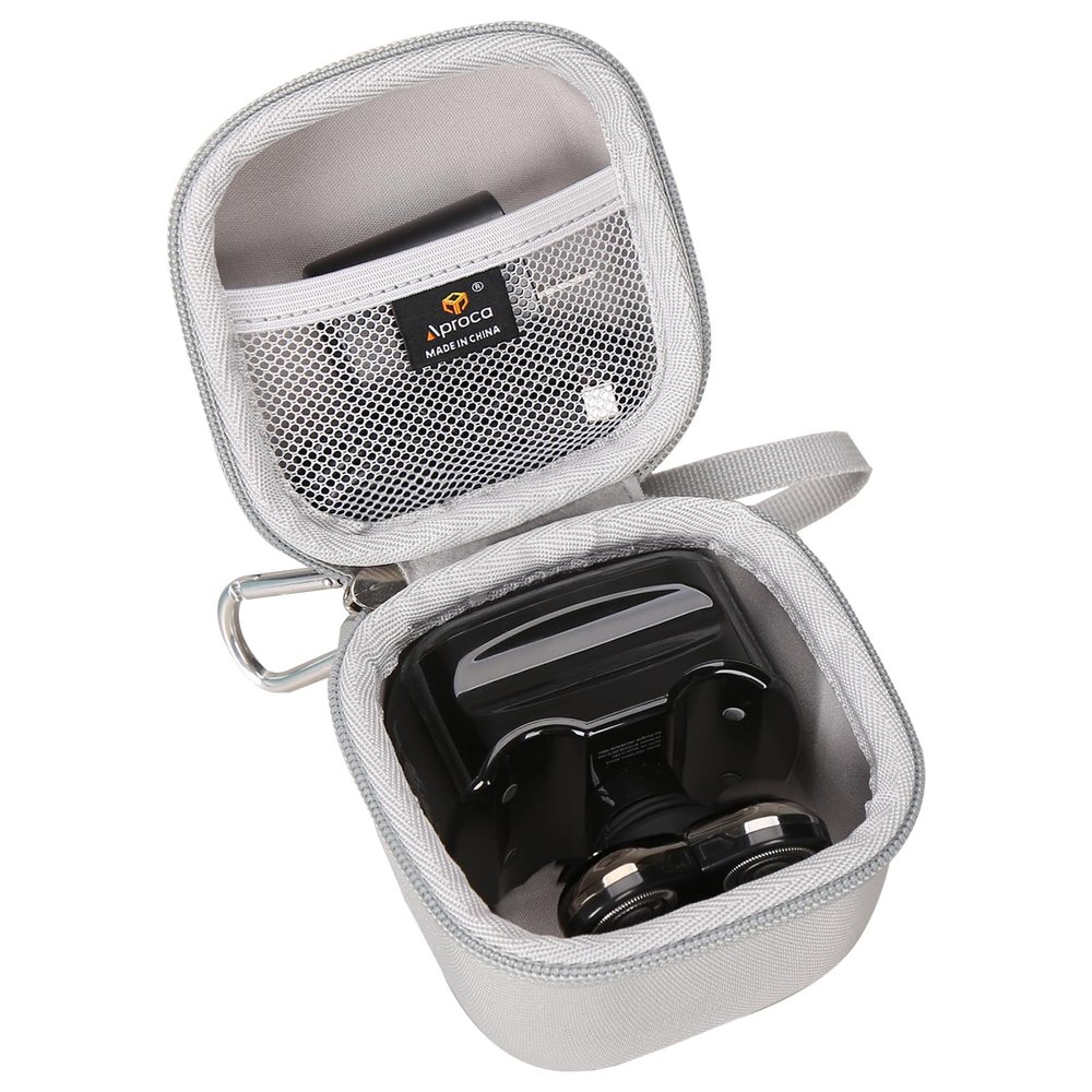 Aproca Grey Hard Storage Portable Case for Skull Shaver Pitbull Gold PRO/Silver PRO Head & Face Shaver