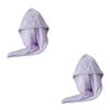 DOITOOL 2pcs Microfiber Hair Drying Cap Fast Dry Hair Wrap for Women Absorbent Towel Wrap Quick Drying Towel view 1