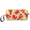 BREAUX Lobster And Crab Print Portable Cosmetic Bag Zipper Pouch Travel Cosmetic Bag, Travel Organizer Daily Organizer, Small Toiletry Organizer Travel Wallet view 1