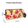 BREAUX Lobster And Crab Print Portable Cosmetic Bag Zipper Pouch Travel Cosmetic Bag, Travel Organizer Daily Organizer, Small Toiletry Organizer Travel Wallet view 3