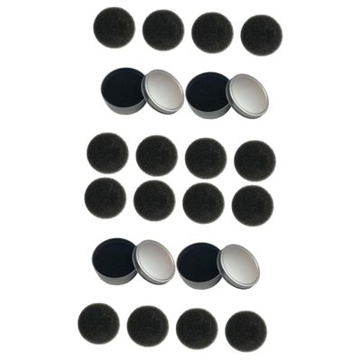 Beavorty 2sets Makeup Brush Cleaning Sponge Kit Quick Dry Cleaner Single Layer and Replacement Cotton Efficient Cleaning Tool for Easy Makeup Removal