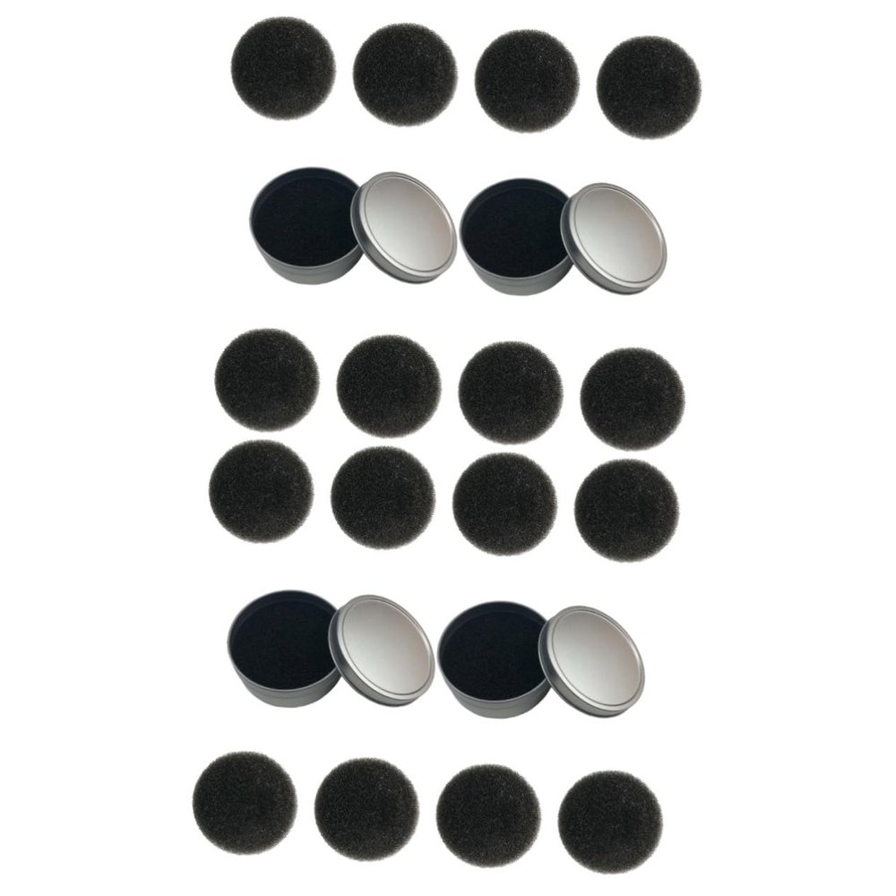 Beavorty 2sets Makeup Brush Cleaning Sponge Kit Quick Dry Cleaner Single Layer and Replacement Cotton Efficient Cleaning Tool for Easy Makeup Removal