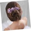 Angoily 4pcs Flower Bun Maker for Hair Lazy Curler Tools Floral Hair Ties for Daily Use Parties and Special Occasions Yellow Gray view 3