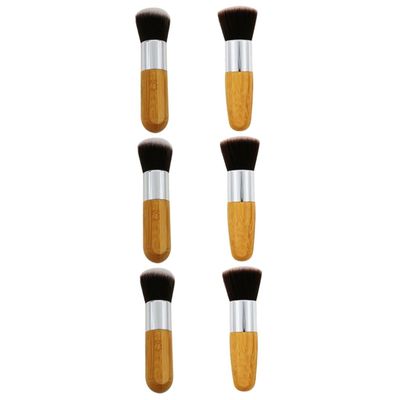 DOITOOL 6pcs Make up Set Brush Set Foundation Brush Dual Sided Makeup Tools Soft Dense Easy to Use Portable