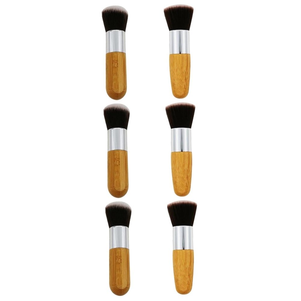DOITOOL 6pcs Make up Set Brush Set Foundation Brush Dual Sided Makeup Tools Soft Dense Easy to Use Portable