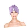 DOITOOL 2pcs Quick-Drying Microfiber Hair Turban Absorbent Bath Wrap for Hair Lightweight Bathing Towel Unique Buckle Design Thicker Material for Fast Drying Fits view 4