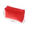 DOITOOL 3pcs Portable Shiny Makeup Bag Cosmetics Storage Pouch for Travel Toiletries Stylish Pu Design Red for Organizing Makeup Essentials view 4
