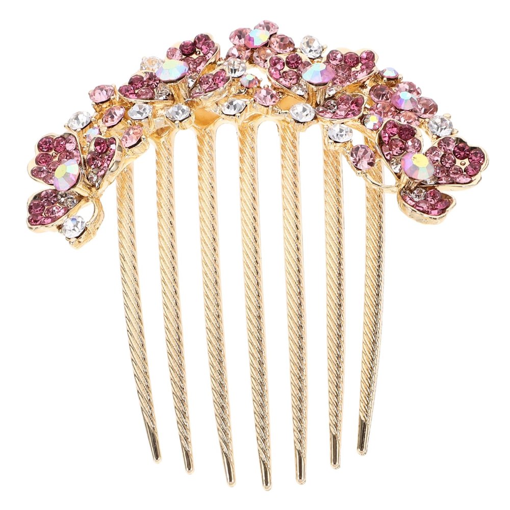 Angoily Bridal Rhinestone Hair Comb for Wedding Chic Decorative Hair Accessory for Women Durable and Elegant Design for Special Occasions