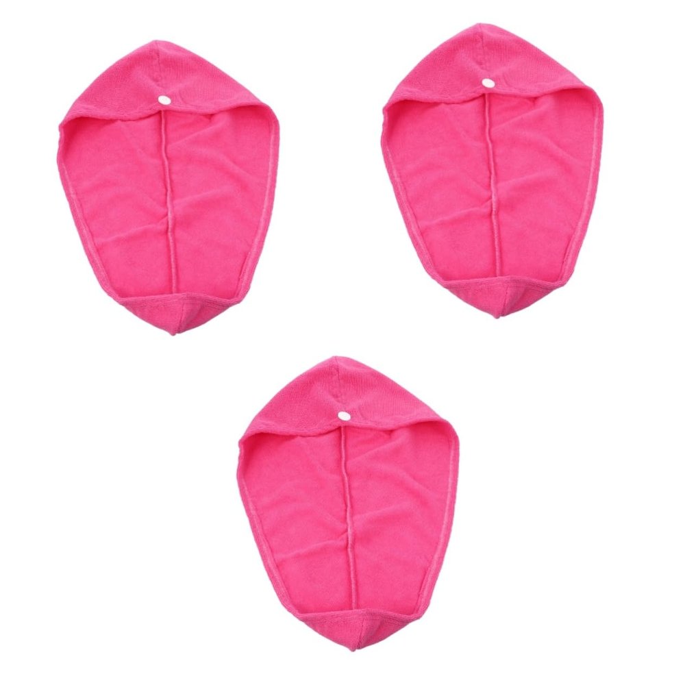 DOITOOL 3pcs Hair Dry Wrap Microfiber Turban for Quick Drying Super Absorbent Bath Cap for Curly Straight Hair for Women Fast Drying
