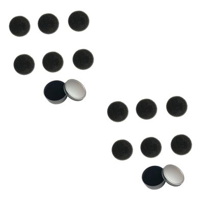 Beavorty 2sets Sponge Makeup Brush Cleaning Tool Quick Dry Dry Cleaning Sponge for Makeup Blender Reusable Compact Travel Single Layer Set Replacement Cotton