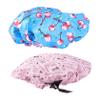 Angoily 2pcs Shower Caps for Women and Girls Double Layer Hair Reusable Bath Hats Cherry and Bow Styles for Spa and Makeup view 1