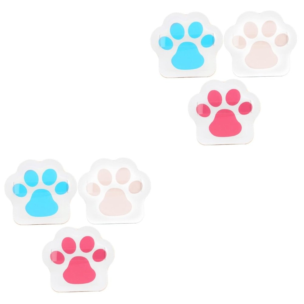 Angoily 2sets Foundation Sponge Claw Shape Powder Puff Blend Smoothly Compact for On-the-go 3pcs*2