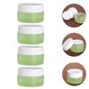 DOITOOL 4pcs Refillable Ointments Jar Wide-mouth Cream Containers for Travel Leak Airtight Sample Jars for Skin Care Makeup and Daily Use view 3