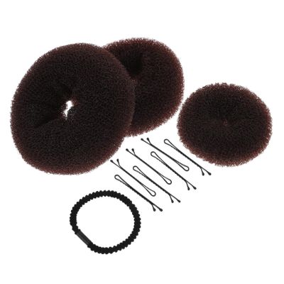 DOITOOL 3pcs Donut Bun Styler Maker Accessories for Easy Hair Buns for Weddings Parties and Daily Use