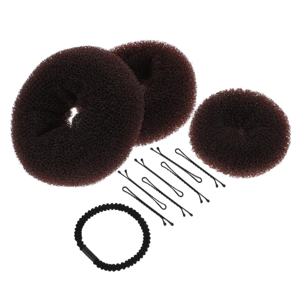 DOITOOL 3pcs Donut Bun Styler Maker Accessories for Easy Hair Buns for Weddings Parties and Daily Use