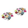Angoily 112 pcs Pressed Eyeshadow Cosmetics Pans Empty Metal for Makeup Blusher Square view 1