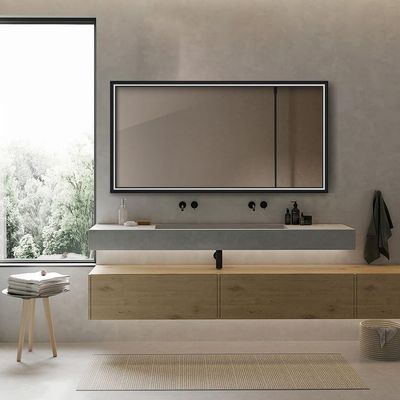 7036Bathroom Mirror Anti- Fog Mirror Without LED Light Modern Style