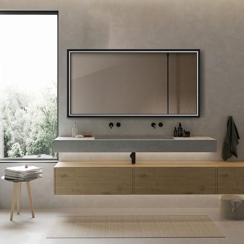 7036Bathroom Mirror Anti- Fog Mirror Without LED Light Modern Style