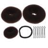 DOITOOL 2pcs Hair Bun Maker Donut Bun Ring Styler Pins for Hair Easy Pins Clip for Wedding Prom Party view 1
