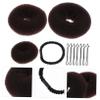 DOITOOL 2pcs Hair Bun Maker Donut Bun Ring Styler Pins for Hair Easy Pins Clip for Wedding Prom Party view 4